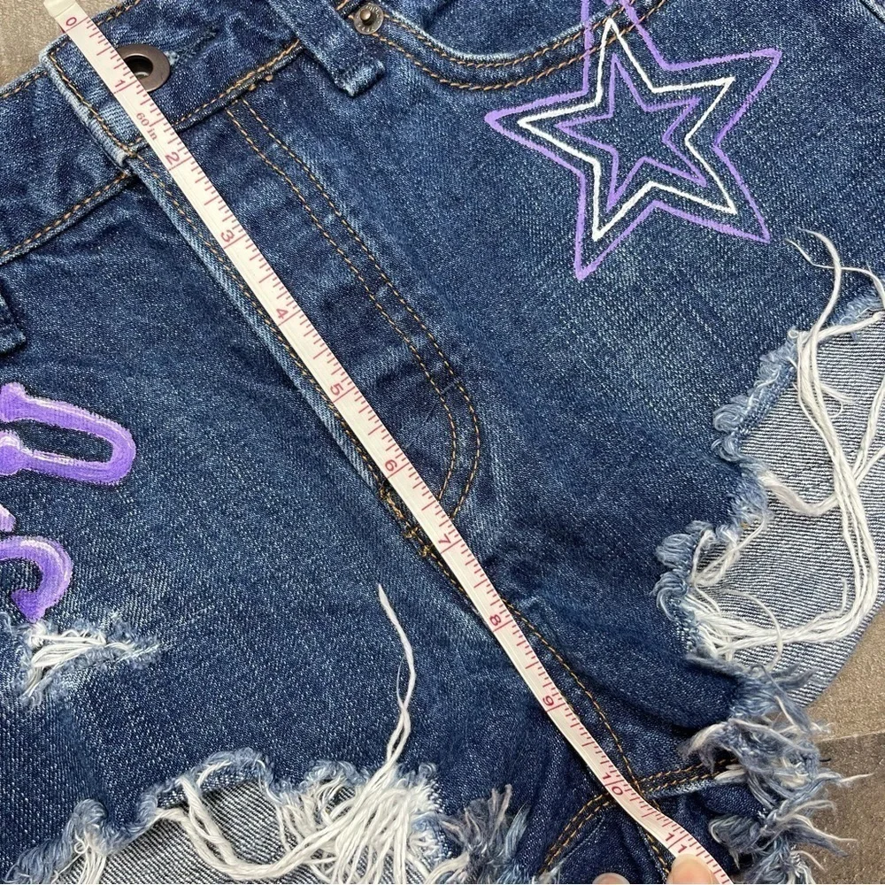 Free People KSU Themed Denim Shorts size 25